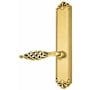 Emtek Designer Brass Door Configuration 4 Passage Multi Point Trim Lever Set with American Cylinder Above Handle French Antique