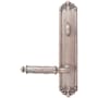 Emtek Designer Brass Door Configuration 4 Thumbturn Multi Point Trim Lever Set with American Cylinder Above Handle Pewter