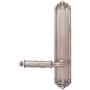 Emtek Designer Brass Door Configuration 4 Patio Multi Point Trim Lever Set with American Cylinder Above Handle Pewter