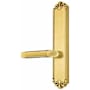 Emtek Designer Brass Door Configuration 4 Patio Multi Point Trim Lever Set with American Cylinder Above Handle French Antique