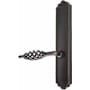Emtek Designer Brass Door Configuration 4 Inactive Multi Point Trim Lever Set with American Cylinder Above Handle Oil Rubbed Bronze