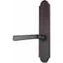 Emtek Sandcast Bronze Door Configuration 4 Passage Multi Point Arched Trim Lever Set with American Cylinder Above Handle Medium Bronze