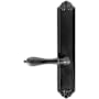 Emtek Lost Wax / Tuscany Bronze Door Configuration 4 Passage Multi Point Trim Lever Set with American Cylinder Above Handle Flat Black