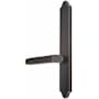Emtek Classic Brass Door Configuration 4 Passage Multi Point Narrow Trim Lever Set with American Cylinder Above Handle Oil Rubbed Bronze