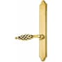 Emtek Classic Brass Door Configuration 4 Passage Multi Point Narrow Trim Lever Set with American Cylinder Above Handle French Antique