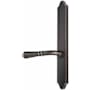 Emtek Classic Brass Door Configuration 4 Inactive Multi Point Narrow Trim Lever Set with American Cylinder Above Handle Oil Rubbed Bronze
