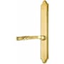 Emtek Classic Brass Door Configuration 4 Inactive Multi Point Narrow Trim Lever Set with American Cylinder Above Handle French Antique