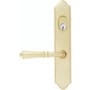 Emtek Classic Brass Door Configuration 4 Keyed Entry Multi Point Trim Lever Set with American Cylinder Above Handle French Antique