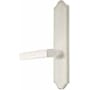 Emtek Classic Brass Door Configuration 4 Passage Multi Point Trim Lever Set with American Cylinder Above Handle Satin Nickel
