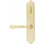Emtek Classic Brass Door Configuration 4 Thumbturn Multi Point Trim Lever Set with American Cylinder Above Handle French Antique