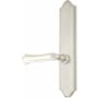 Emtek Classic Brass Door Configuration 4 Patio Multi Point Trim Lever Set with American Cylinder Above Handle Satin Nickel
