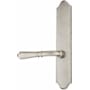 Emtek Classic Brass Door Configuration 4 Patio Multi Point Trim Lever Set with American Cylinder Above Handle Pewter
