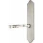 Emtek Classic Brass Door Configuration 4 Inactive Multi Point Trim Lever Set with American Cylinder Above Handle Pewter