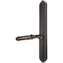 Emtek Designer Brass Door Configuration 4 Thumbturn Multi Point Narrow Trim Lever Set with American Cylinder Above Handle Oil Rubbed Bronze