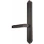 Emtek Designer Brass Door Configuration 4 Inactive Multi Point Narrow Trim Lever Set with American Cylinder Above Handle Oil Rubbed Bronze