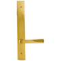 Emtek Brass Modern Door Configuration 4 Passage Multi Point Narrow Trim Lever Set Satin Brass