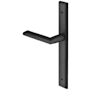 Emtek Brass Modern Door Configuration 4 Thumbturn Multi Point Narrow Trim Lever Set with American Cylinder Above Handle Flat Black
