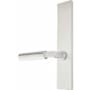 Emtek Brass Modern Door Configuration 4 Passage Multi Point Trim Lever Set with American Cylinder Above Handle Brushed Stainless Steel