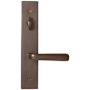 Emtek Brass Modern Door Configuration 4 Thumbturn Multi Point Trim Lever Set with American Cylinder Above Handle Oil Rubbed Bronze