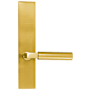Emtek Brass Modern Door Configuration 4 Thumbturn Multi Point Trim Lever Set with American Cylinder Above Handle Satin Brass