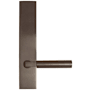 Emtek Brass Modern Door Configuration 4 Inactive Multi Point Trim Lever Set with American Cylinder Above Handle Oil Rubbed Bronze