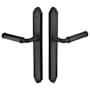 Emtek Lost Wax / Tuscany Bronze Door Configuration 5 Passage Multi Point Trim Lever Set with European Cylinder Below Handle Flat Black