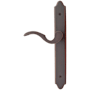 Emtek Classic Brass Door Configuration 5 Patio Multi Point Narrow Trim Lever Set with European Cylinder Below Handle Oil Rubbed Bronze