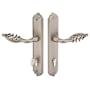Emtek Designer Brass Door Configuration 5 Passage Multi Point Narrow Trim Lever Set with European Cylinder Below Handle French Antique