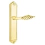 Emtek Designer Brass Door Configuration 6 Passage Multi Point Trim Lever Set with American Cylinder Below Handle Lifetime Polished Brass