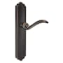 Emtek Designer Brass Door Configuration 6 Patio Multi Point Trim Lever Set with American Cylinder Below Handle Oil Rubbed Bronze