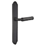 Emtek Lost Wax / Tuscany Bronze Door Configuration 6 Thumbturn Multi Point Narrow Trim Lever Set with American Cylinder Below Handle Flat Black