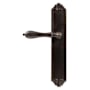 Emtek Lost Wax / Tuscany Bronze Door Configuration 6 Passage Multi Point Trim Lever Set with American Cylinder Below Handle Flat Black
