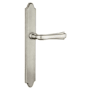 Emtek Classic Brass Door Configuration 6 Passage Multi Point Narrow Trim Lever Set with American Cylinder Below Handle Pewter