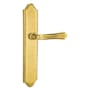 Emtek Classic Brass Door Configuration 6 Passage Multi Point Trim Lever Set with American Cylinder Below Handle French Antique