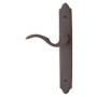 Emtek Classic Brass Door Configuration 6 Patio Multi Point Trim Lever Set with American Cylinder Below Handle Oil Rubbed Bronze