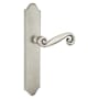 Emtek Classic Brass Door Configuration 6 Patio Multi Point Trim Lever Set with American Cylinder Below Handle Pewter