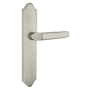 Emtek Classic Brass Door Configuration 6 Inactive Multi Point Trim Lever Set with American Cylinder Below Handle Pewter