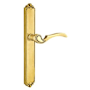 Emtek Designer Brass Door Configuration 6 Thumbturn Multi Point Narrow Trim Lever Set with American Cylinder Below Handle French Antique