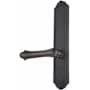 Emtek Lost Wax / Tuscany Bronze Door Configuration 7 Thumbturn Multi Point Trim Lever Set with American Cylinder Above Handle Flat Black