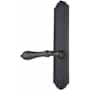 Emtek Lost Wax / Tuscany Bronze Door Configuration 7 Patio Multi Point Trim Lever Set with American Cylinder Above Handle Flat Black