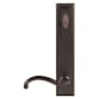 Emtek Door Configuration 7 Thumbturn Multi Point Trim Lever Set with American Cylinder Above Handle Flat Black