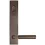 Emtek Brass Modern Door Configuration 7 Keyed Entry Multi Point Trim Lever Set with American Cylinder Above Handle Oil Rubbed Bronze