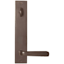 Emtek Brass Modern Door Configuration 7 Thumbturn Multi Point Trim Lever Set with American Cylinder Above Handle - Non-Keyed Oil Rubbed Bronze