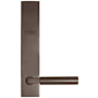 Emtek Brass Modern Door Configuration 7 Inactive Multi Point Trim Lever Set with American Cylinder Above Handle Oil Rubbed Bronze