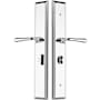 Emtek Brass Modern Door Configuration 1 or 6 Patio Multi Point Trim with American Cylinder Below Handle Polished Chrome