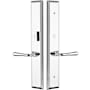 Emtek Brass Modern Door Configuration 2 or 4 Passage Multi Point Trim with American Cylinder Above Handle Polished Chrome