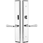 Emtek Brass Modern Door Configuration 2 or 4 Patio Multi Point Trim with American Cylinder Above Handle Polished Chrome