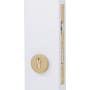 Emtek Euro Mortise Deadbolt and Lock Body with Euro Profile Cylinder, Roller Latch and Round Trim Deadbolt Satin Brass Stainless Steel