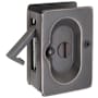 Emtek 3-1/2 Inch Solid Brass Privacy Mortise Pocket Door Lock for 1-1/2" Thick Doors Oil Rubbed Bronze