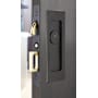 Emtek Modern Rectangular 7-1/4 Inch Single Cylinder Keyed Entry Mortise Pocket Door Lock for 1-5/8" Thick Doors Oil Rubbed Bronze